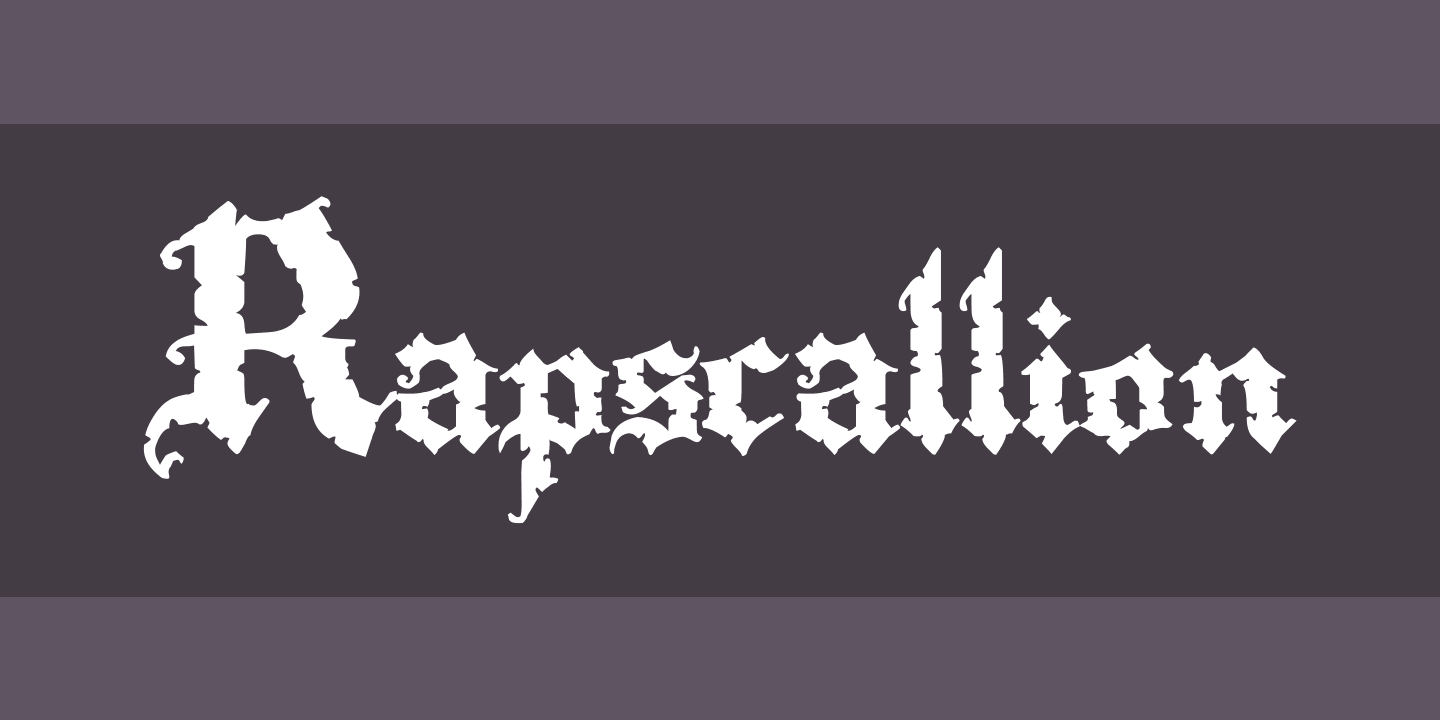 Rapscallion Font preview